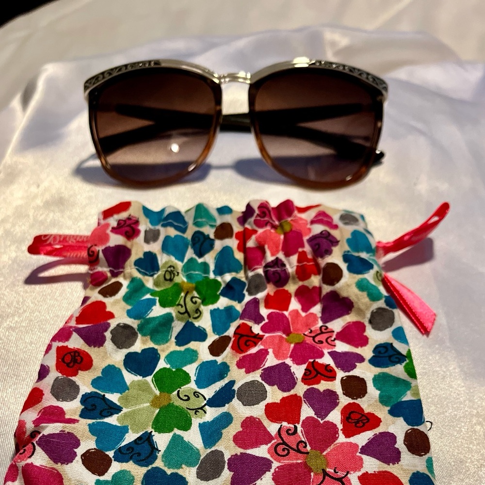 Brighton Handmade Lascala Silver Trimmed Frame Sunglasses. Like new. No scratche